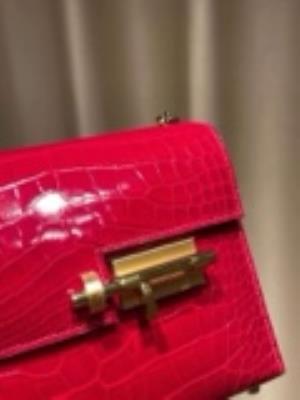 wholesale quality hermes verrou 17 shiny allligator braise ghw